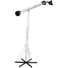Adjustable Boom Crane Lamp in Nickel Finish