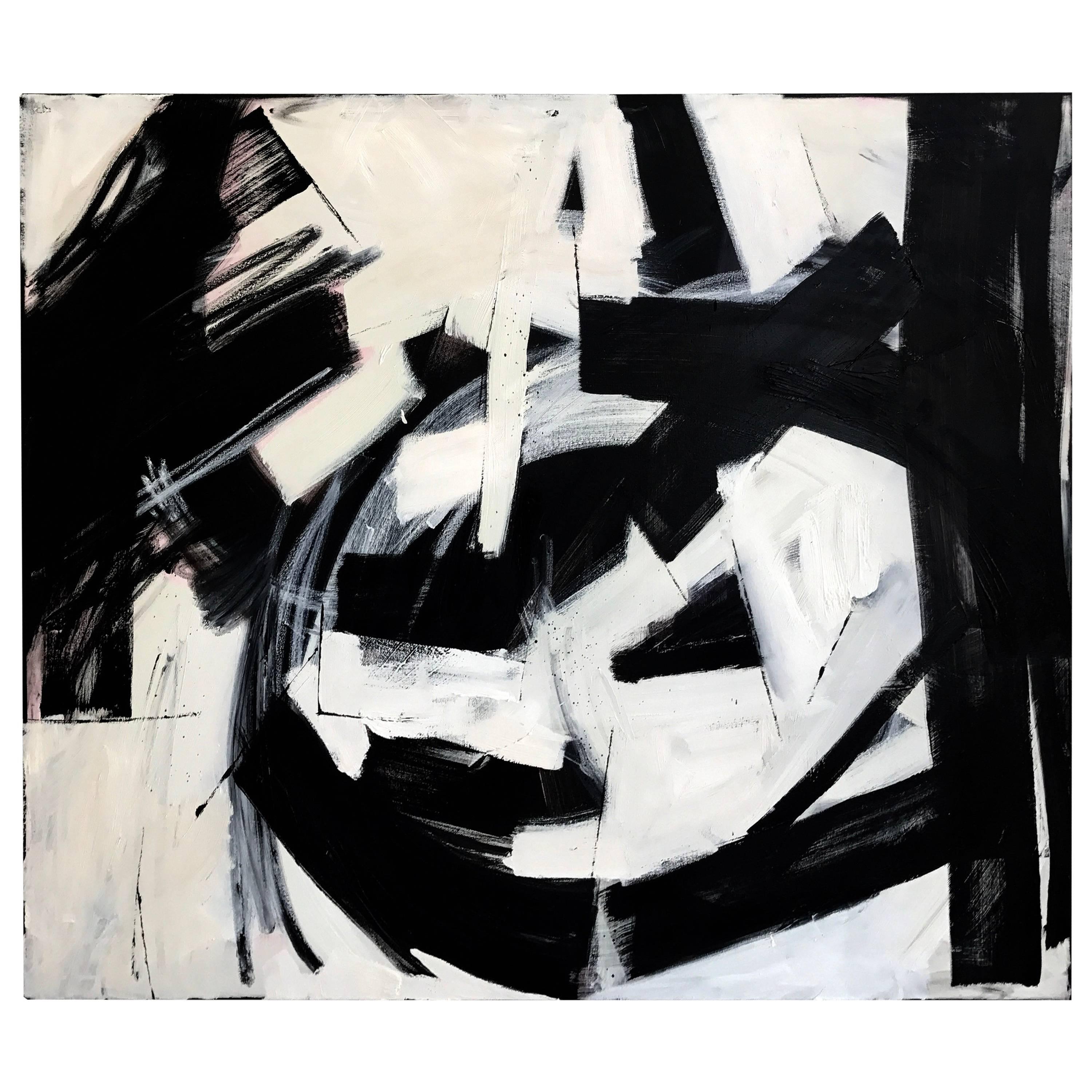 Black and White Abstract iconic Palm Springs Artist