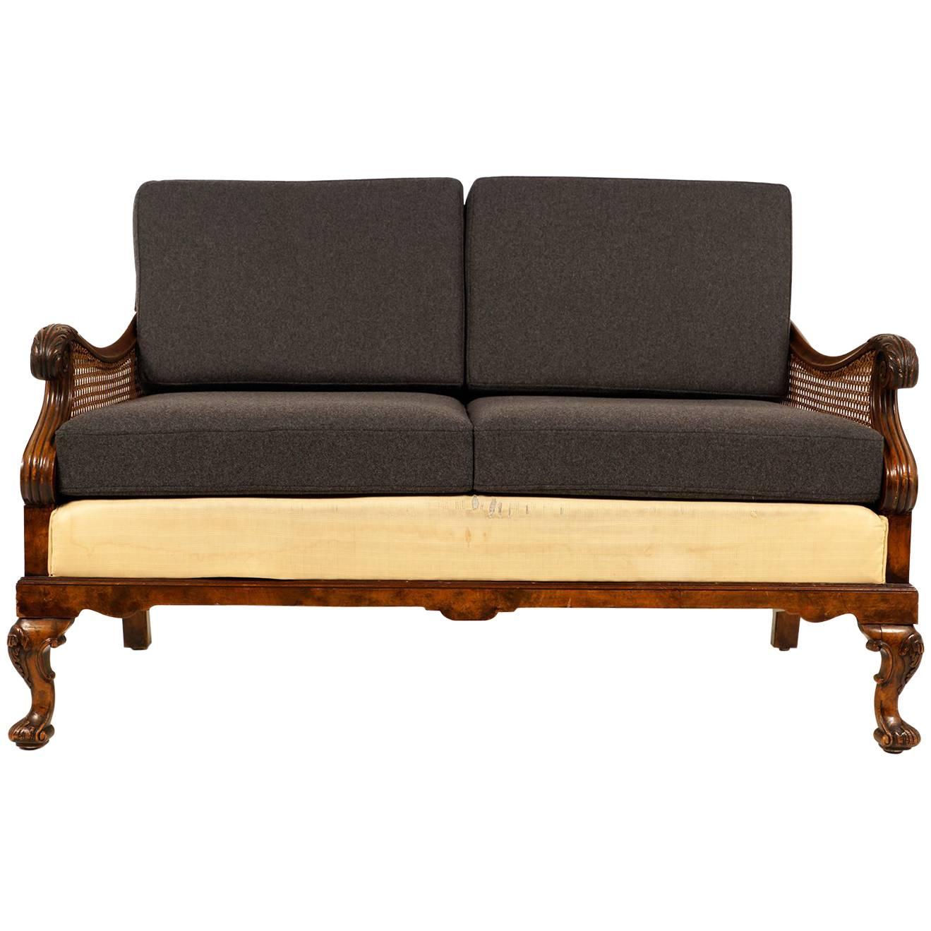 Vintage French Cane Sofa