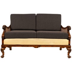 Vintage French Cane Sofa