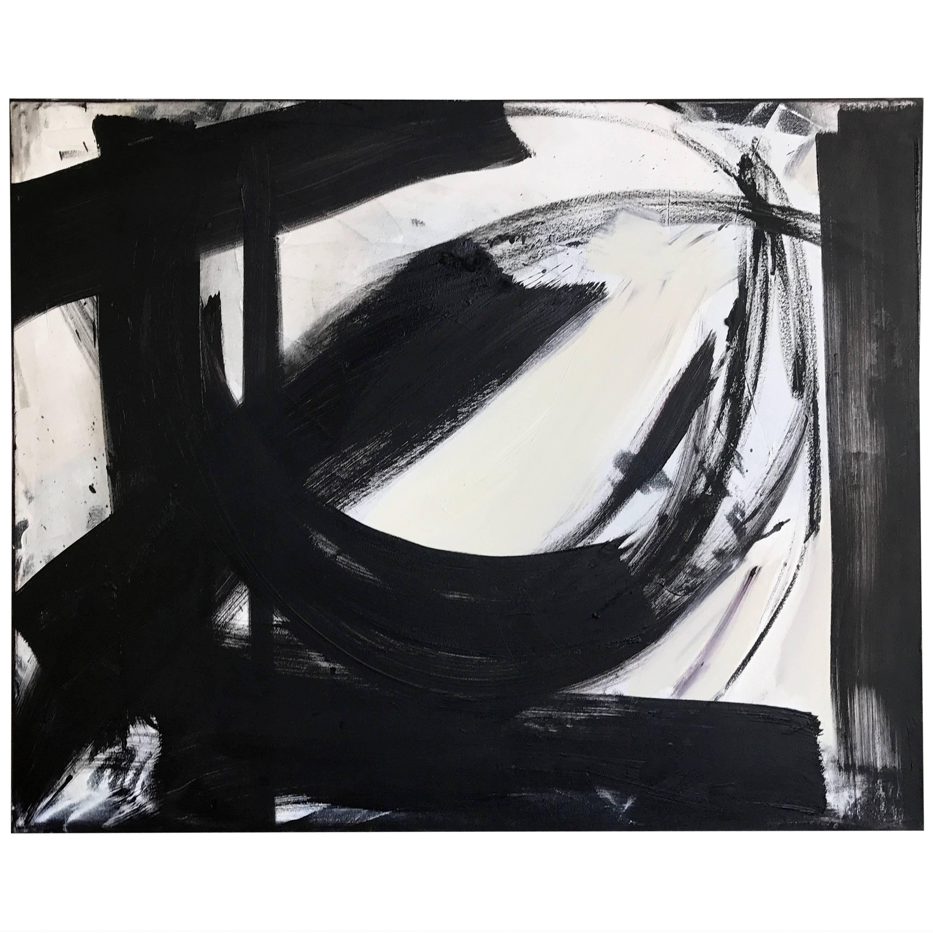 B&W Abstract by Palm Springs Artist Donald Lloyd Smith