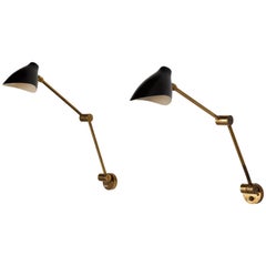 Pair of Wall Lights by Angelo Lelli for Arredoluce