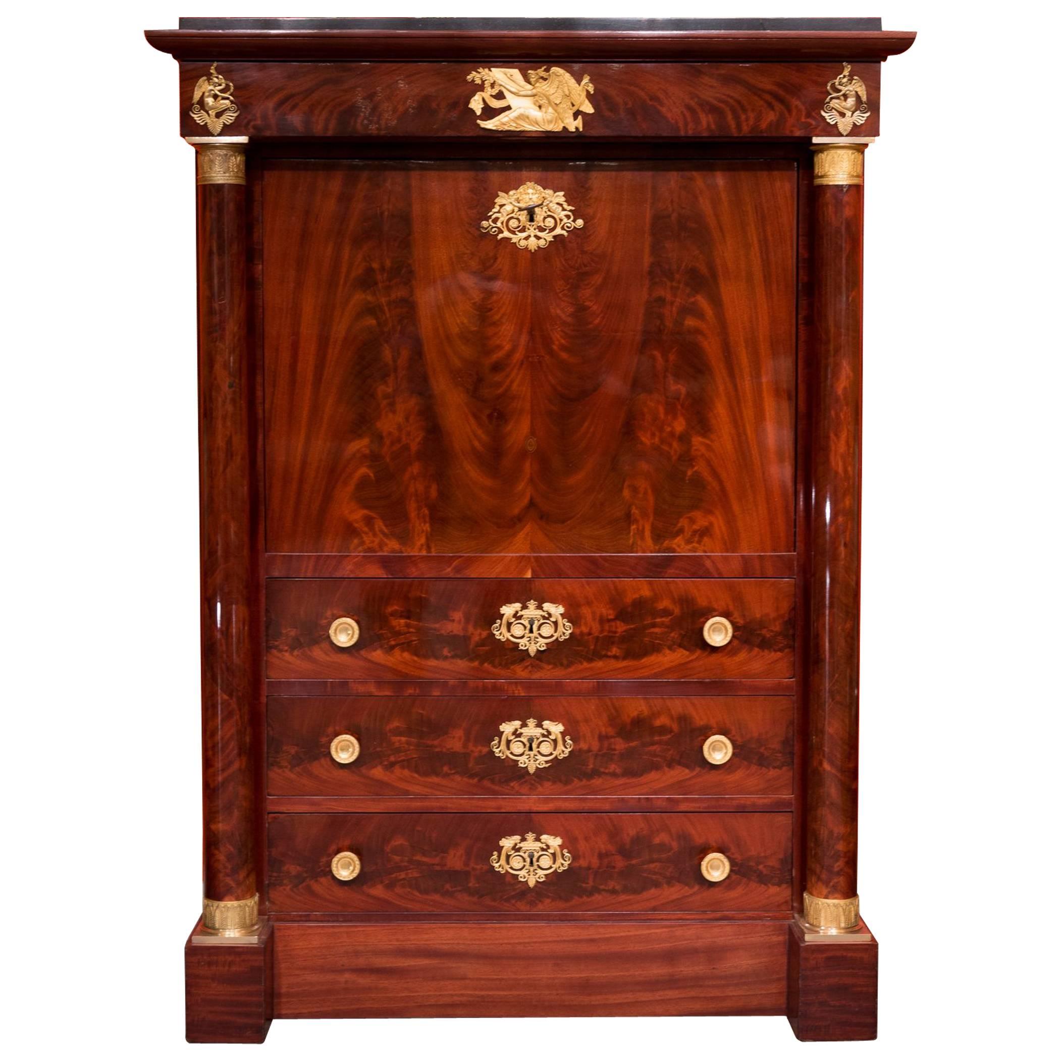 Early 19th Century French Empire Period "Secretaire a Abattant", circa 1810