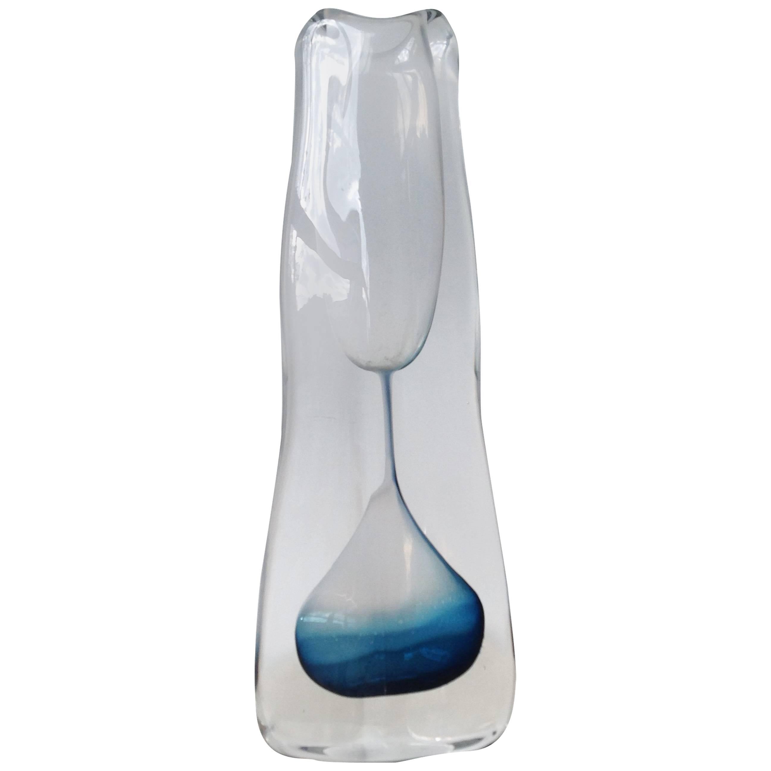 Leerdam Unica Vase, Designed by Dutch Glassartist Floris Meydam, 1956 For Sale