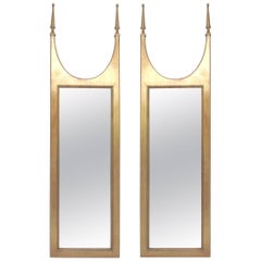 Pair of Hollywood Regency Gilded Mirrors in the Manner of Tommi Parzinger