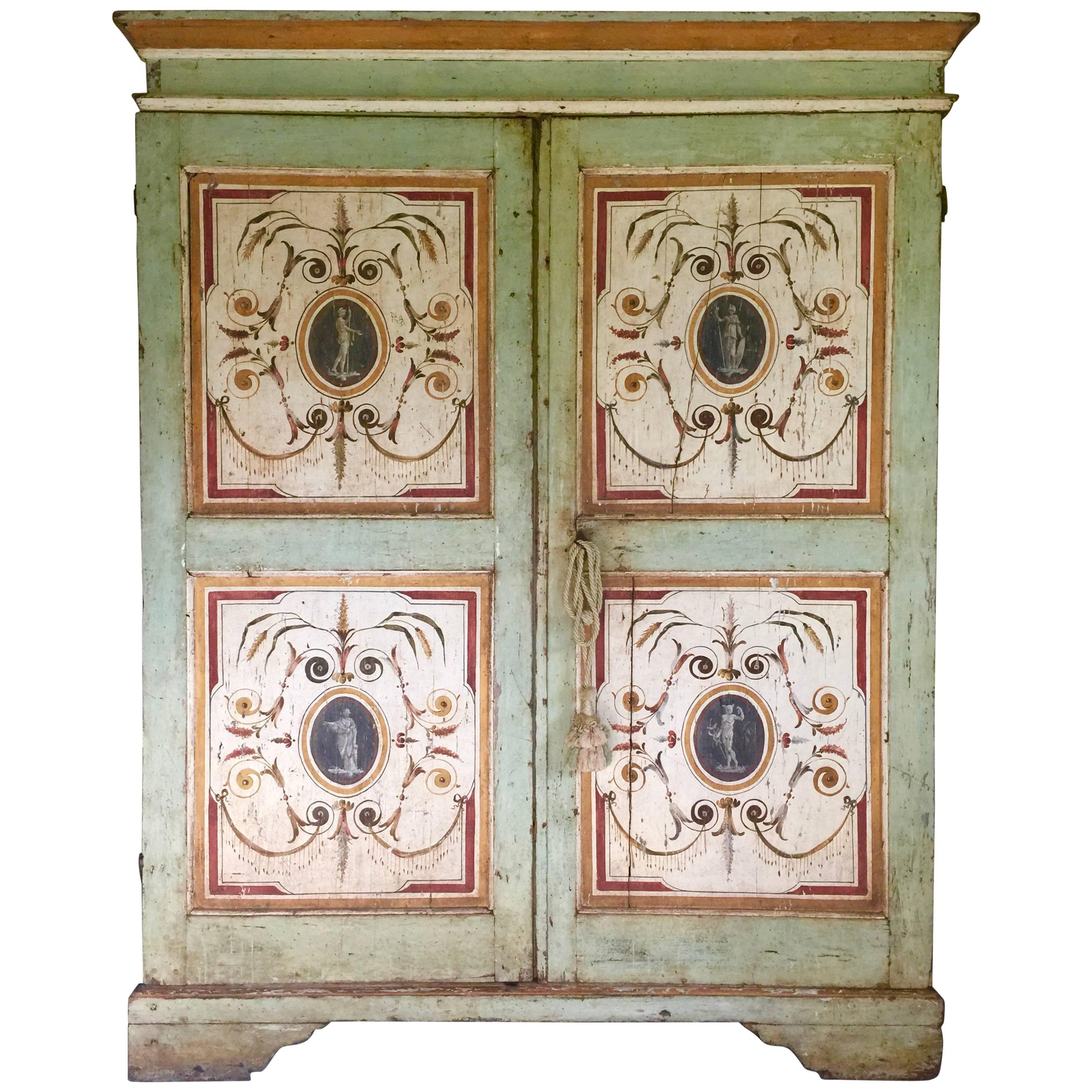 Painted Armoire, Gustavian