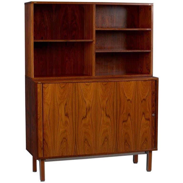 Danish rosewood tambour door wall unit by thorengaard for sale at ... Thorengaard