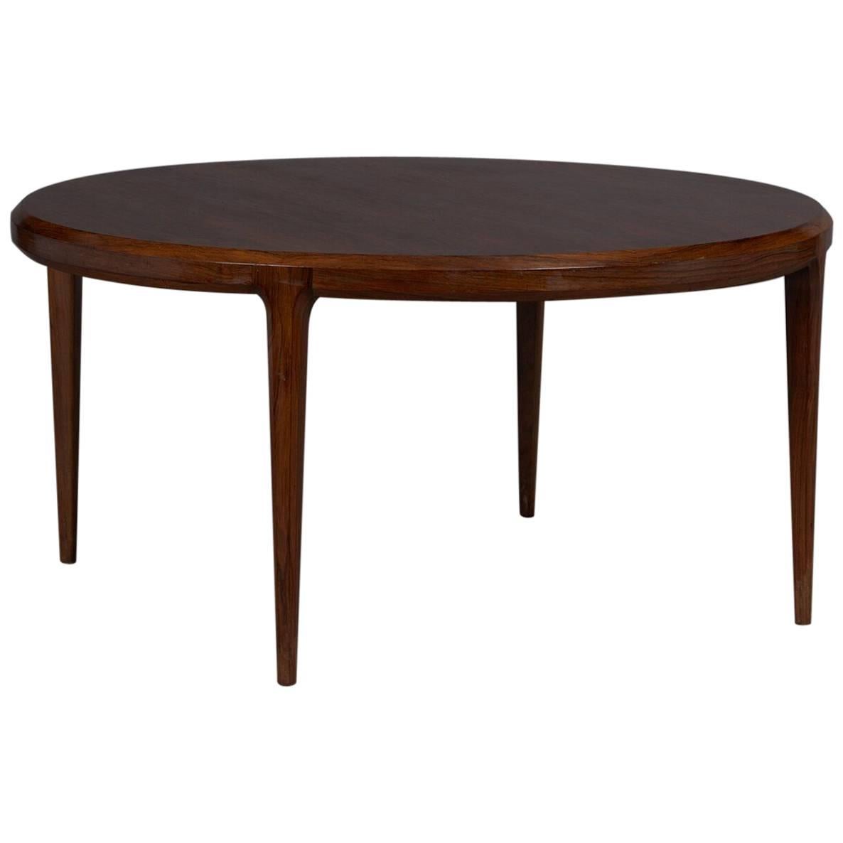 Round Danish Rosewood Coffee Table