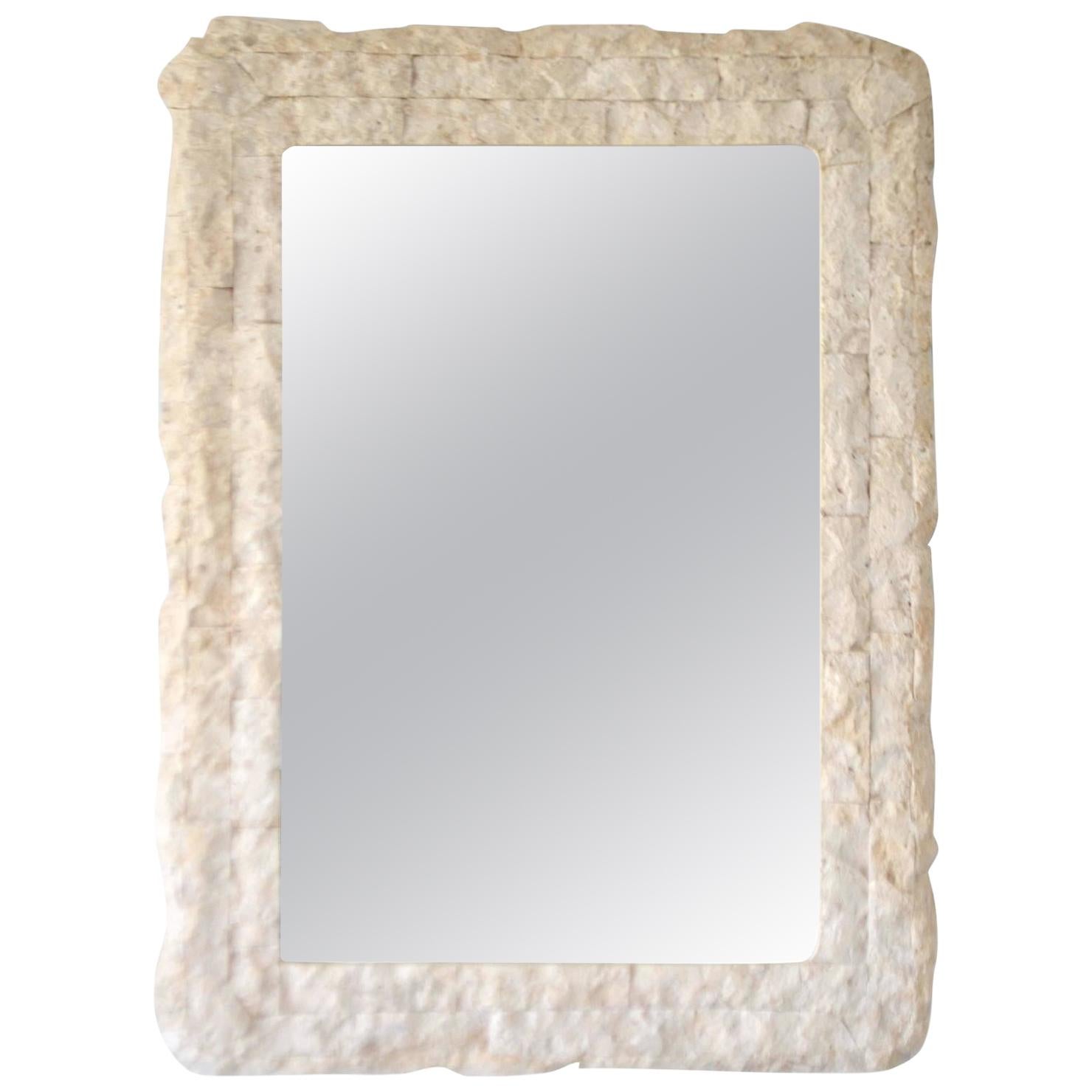 Postmodern Tessellated Wall Mirror For Sale