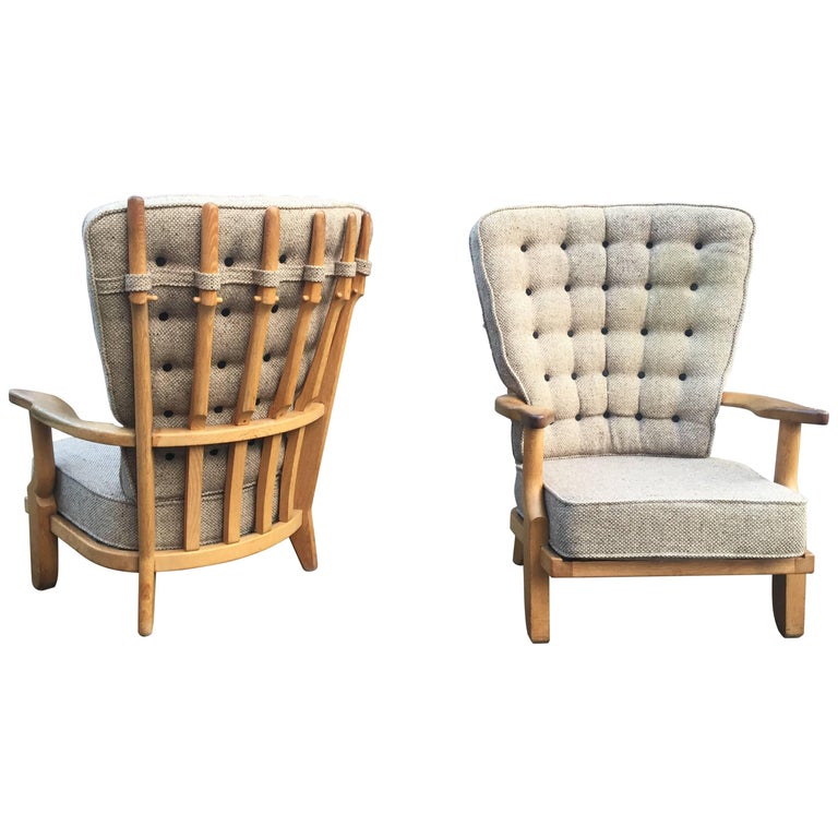 Guillerme et Chambron armchairs, 1970