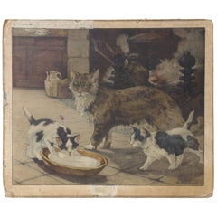 Educational Poster of Cats, Edouard Henry-Baudot, 1871-1953