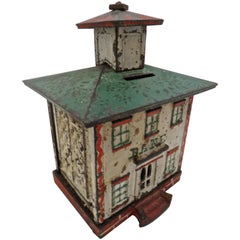 "Cupola" Building Still Bank by Vermont Novelty Works, American, circa 1869