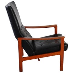 Midcentury Teak Recliner Lounge Chair by Bröderna Andersson