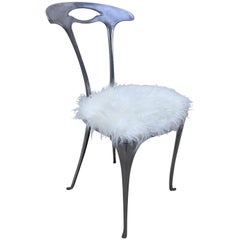 Arthur Court Aluminum Free Form Petite Modernist Chair