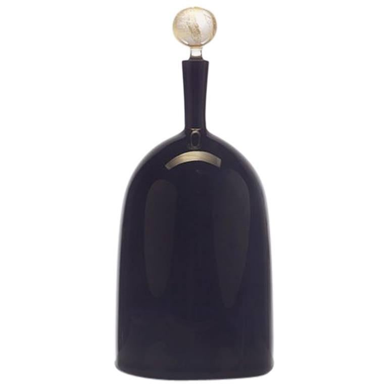 Carmella Barware Wide Bottle, Black For Sale