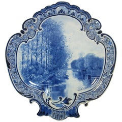 Antique Delft Wall Plaque