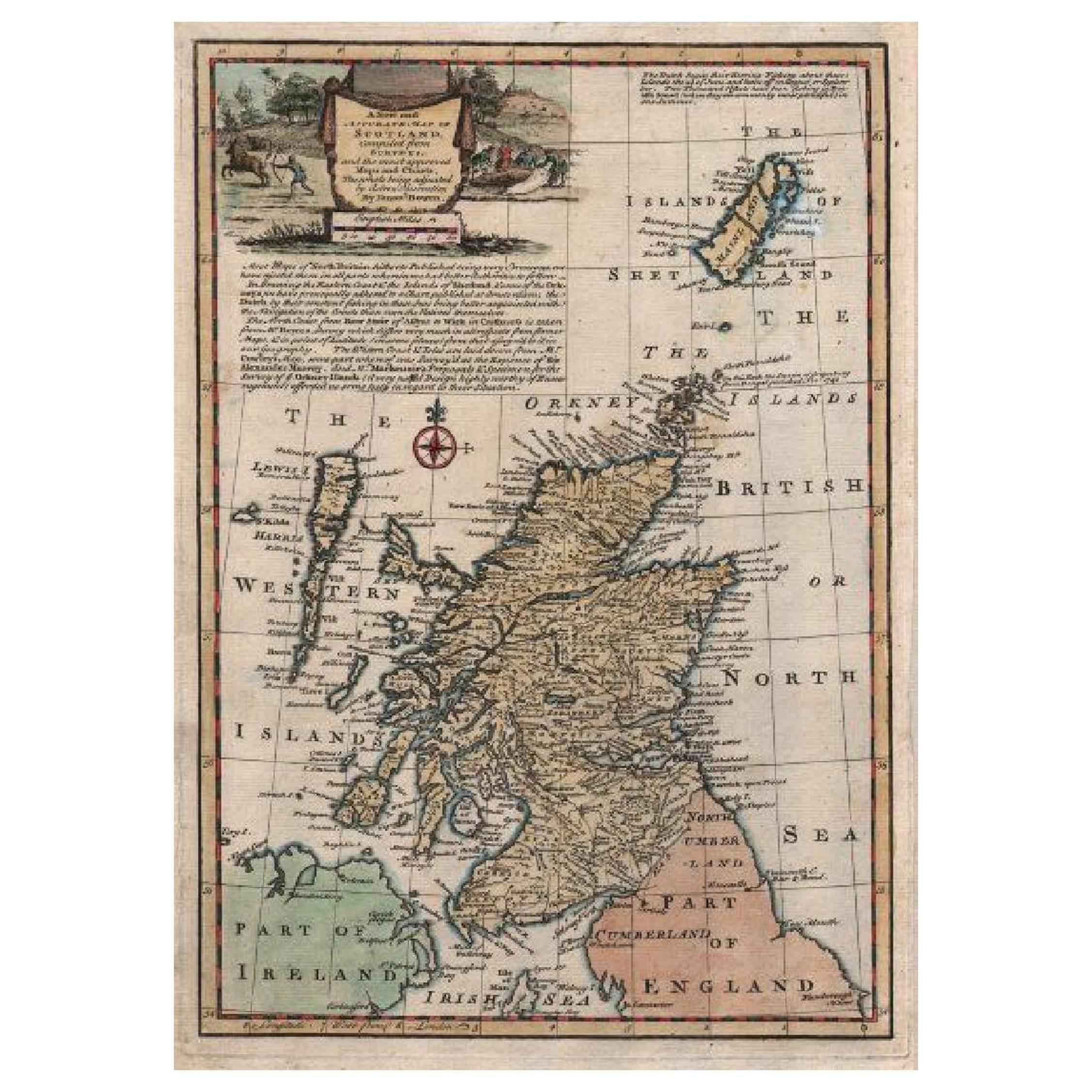 Bowen Antique Map of Scotland