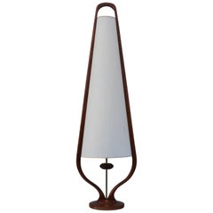 Modeline Tall Walnut Table Lamp