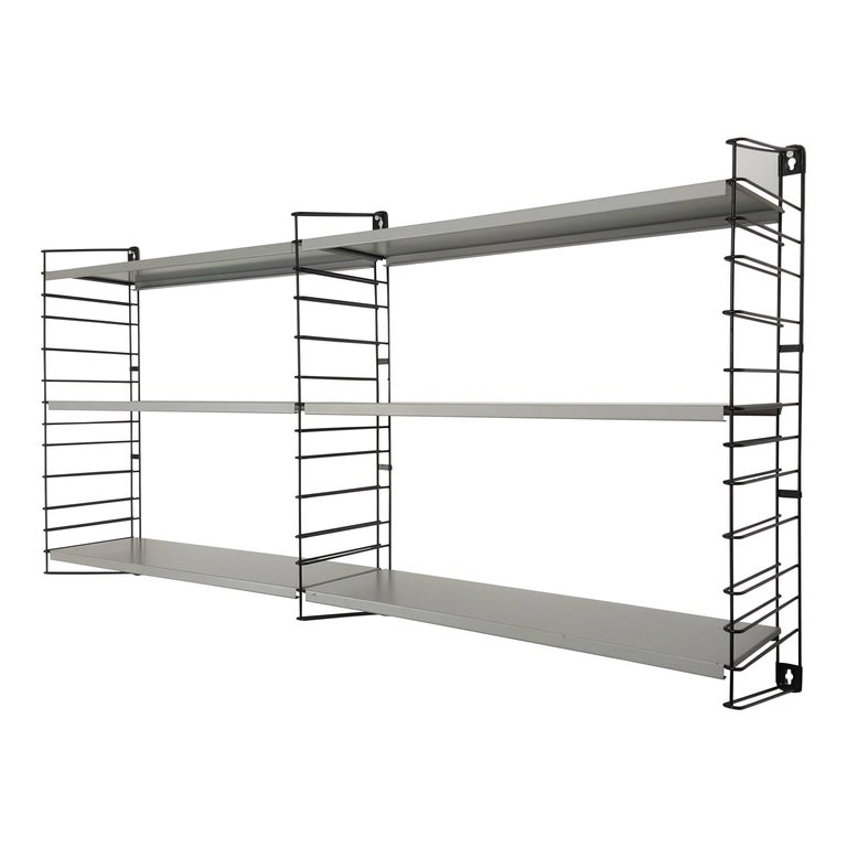 Dutch Tomado Hanging Wall Shelves, Designed in the 1950s by A. Dekker