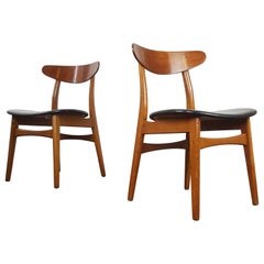 Pair of Hans J. Wegner CH-30 Chairs, Designed 1952