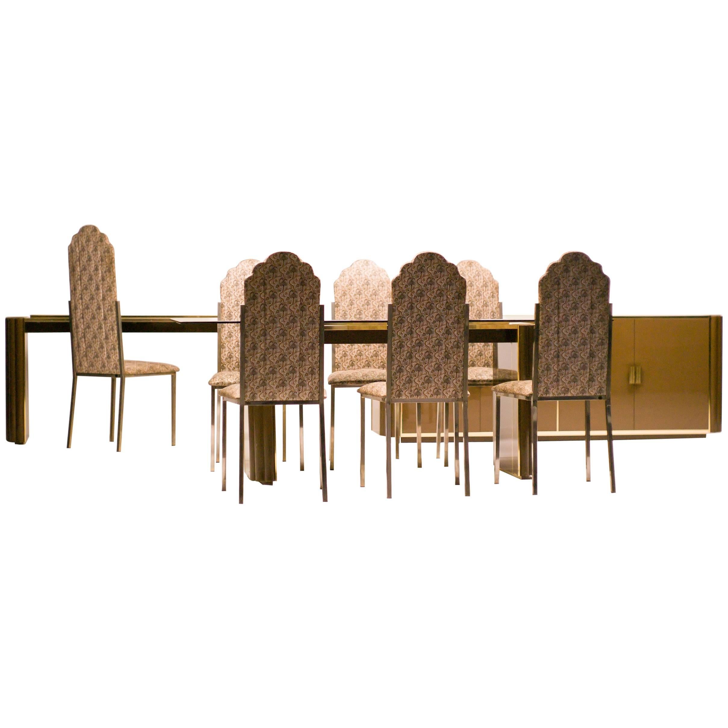 Spectacular Dining Room Set, Alain Delon for Maison Jansen For Sale