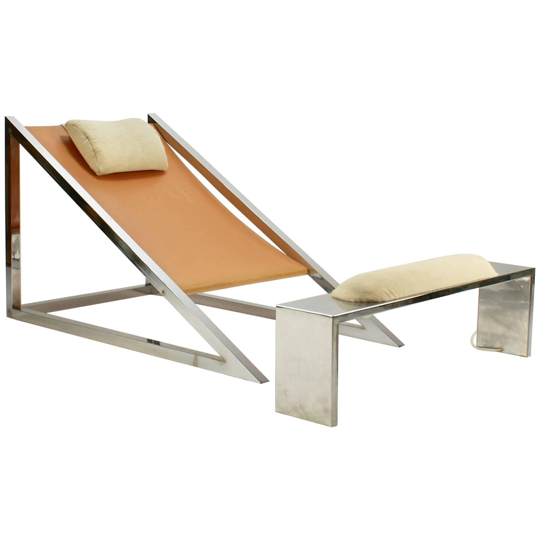 Mies Chair and Ottoman, Archizoom Associati, 1969 For Sale
