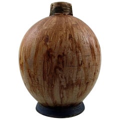 French Ceramist, Ceramic Vase in Stylish Design, 1940s-1950s