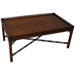 Large Antique Mahogany Coffee Table