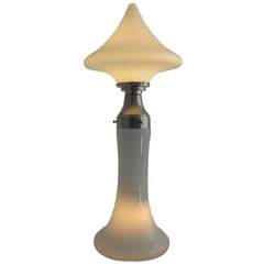 Vintage Rare Mid-Century Modern Glass Floor Lamp in Mazzega Style