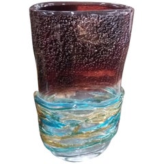 Italian blown glass Bordeau Vase