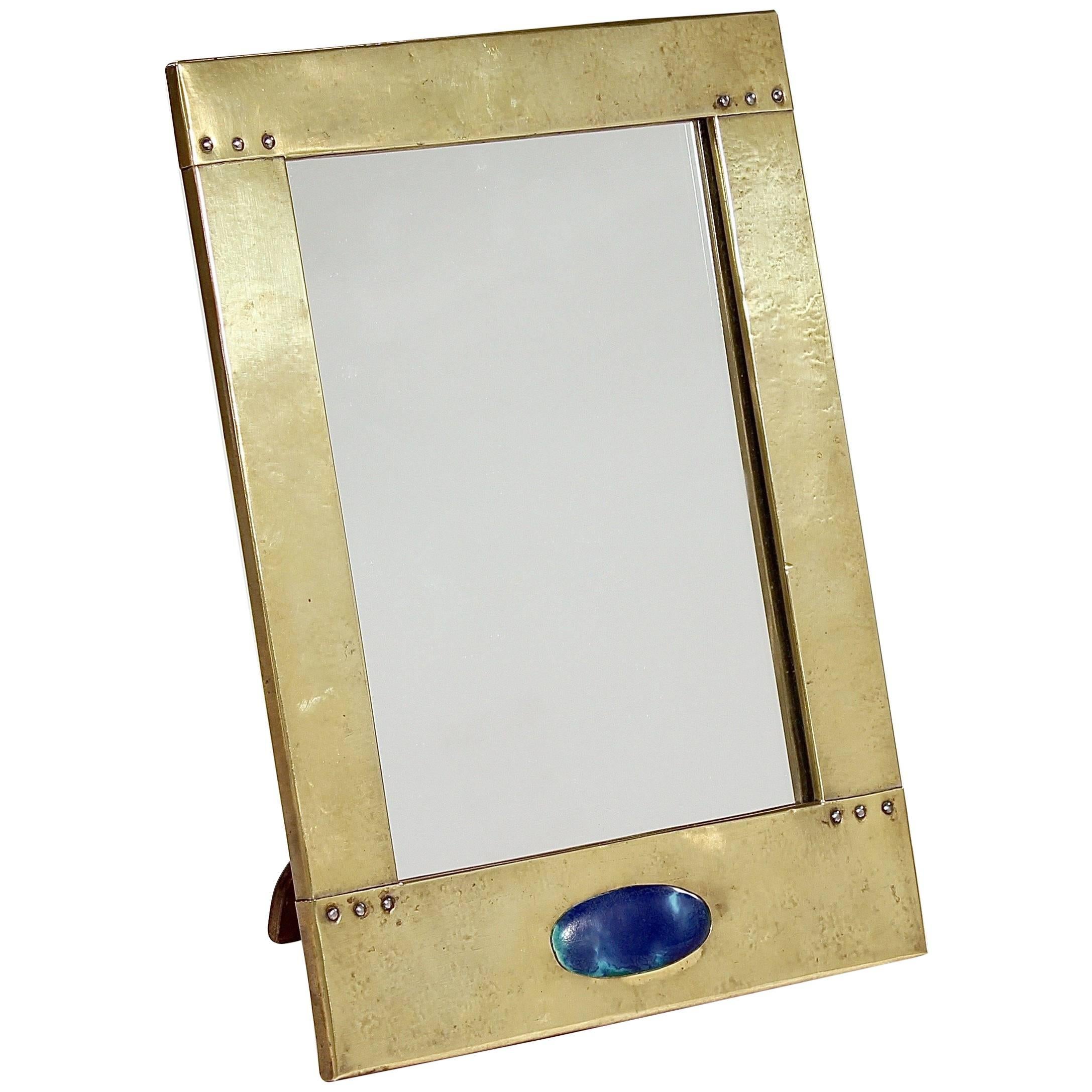 Small Rectangular Easel Mirror in the Manner of Liberty & Co