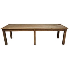 Large Oak Dining Table from France, circa 1940