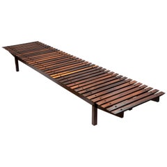 "Mucki" Rosewood Bench by Sergio Rodrigues