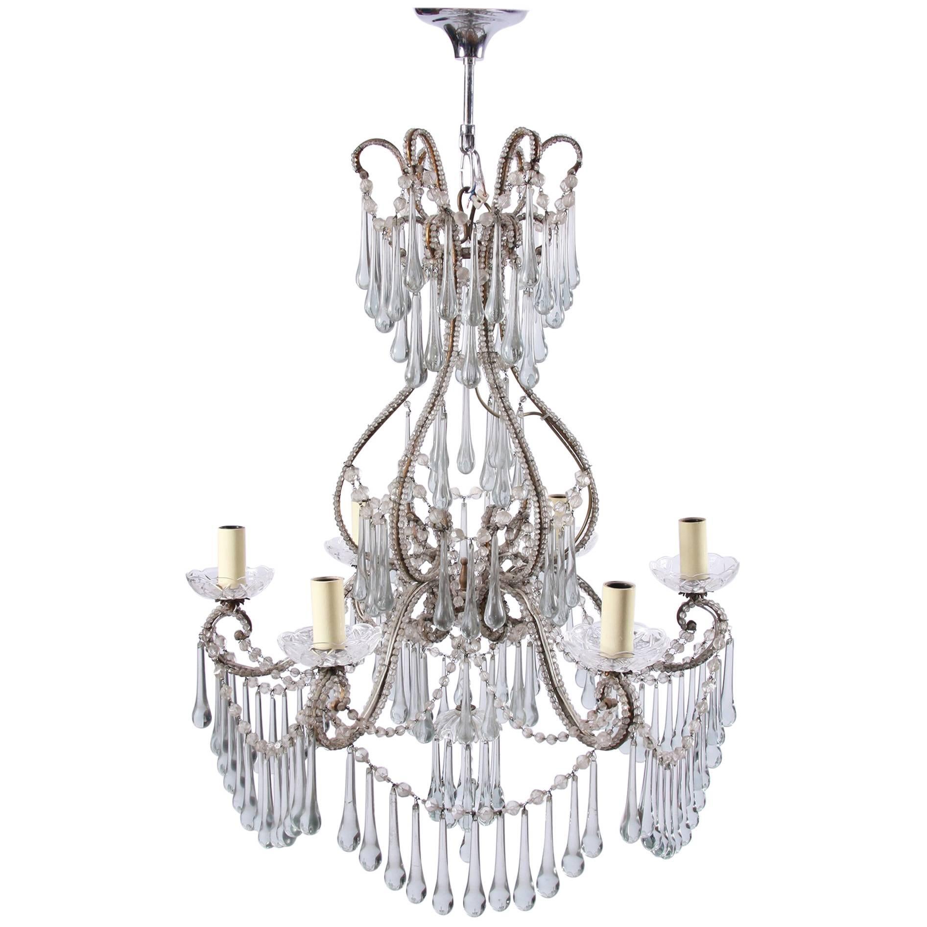 Italian Beaded Chandelier