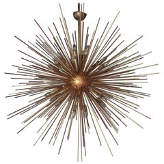 Monumental Brass Sputnik or Urchin Chandelier