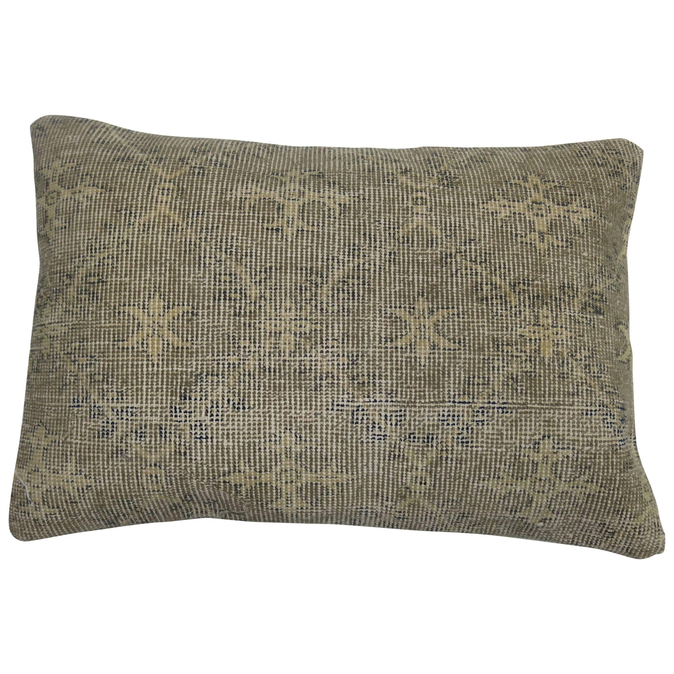 Shabby Chic Turkish Rug Pillow For Sale