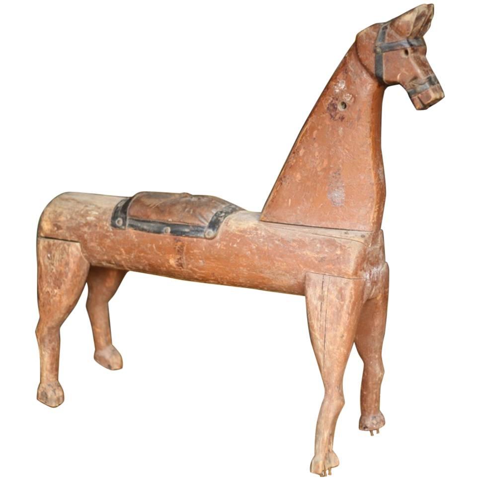 19th Century Folk Art Model of a Rocking Horse
