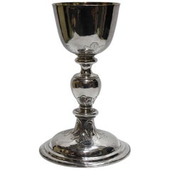 Fine Late 17th-Early 18th Century Chased Silver Continental Chalice