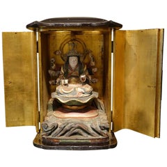 Antique Japanese Shrine in Lacquer, Edo Period '1603-1868'