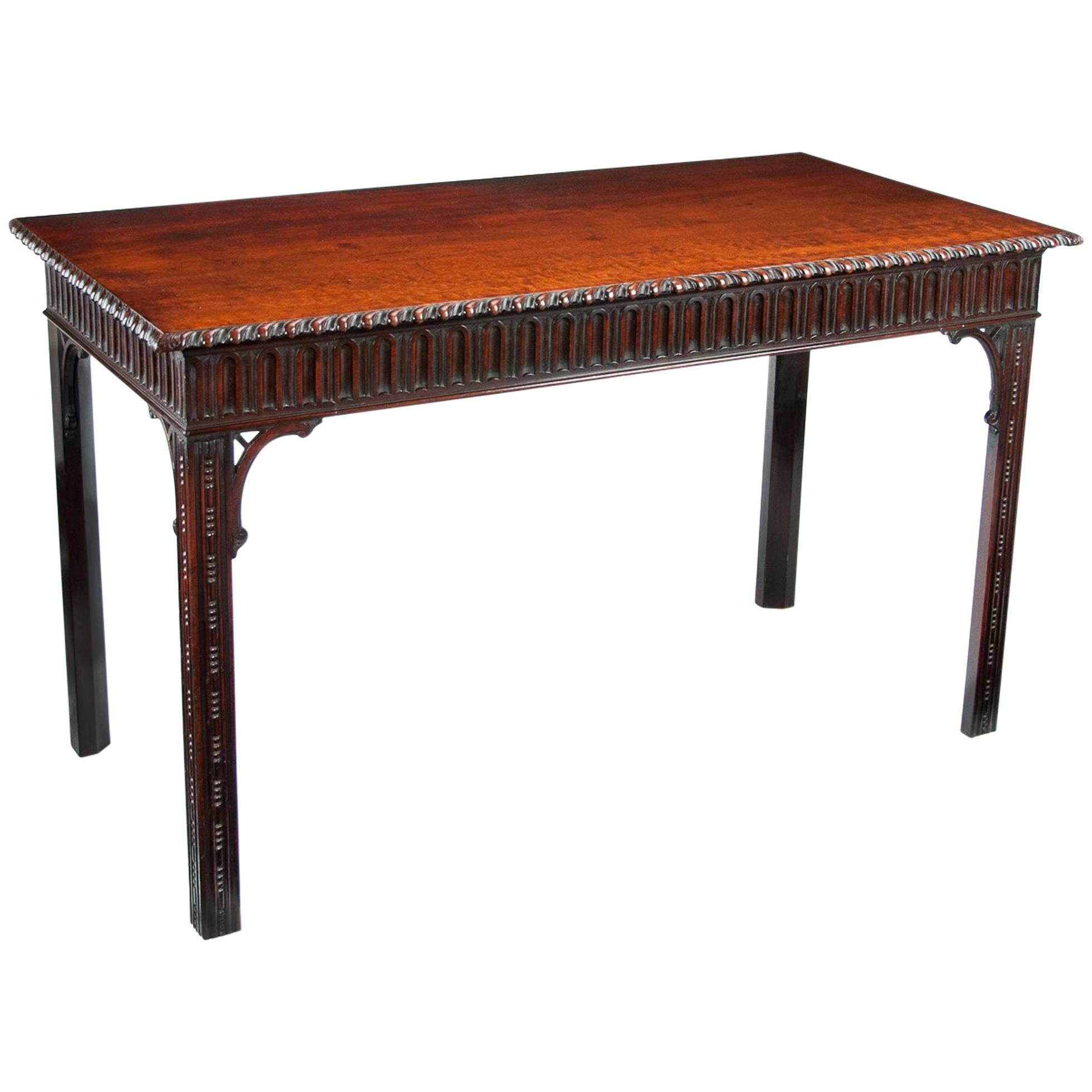Early 19th Century Georgian Mahogany Console, Serving Table, W.Williamson & Son