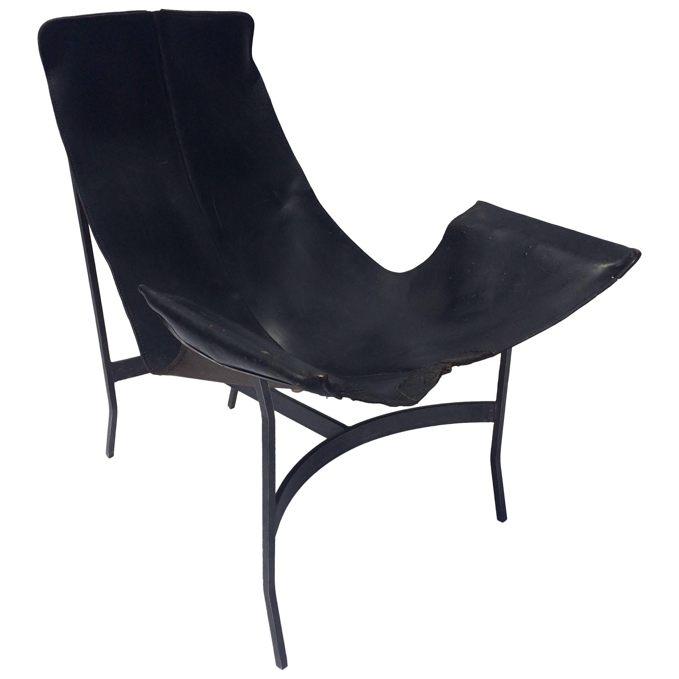 Leather Sling Chair by William Katavolos for Leathercrafter