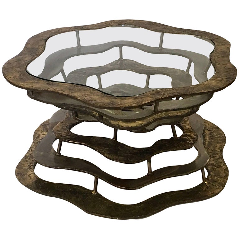 Silas Seandel Volcano coffee table, 1977, offered by Highland Park Modern