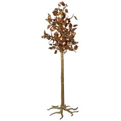 Sculptural Illuminated Tree Signed by Jacques Duval Brasseur