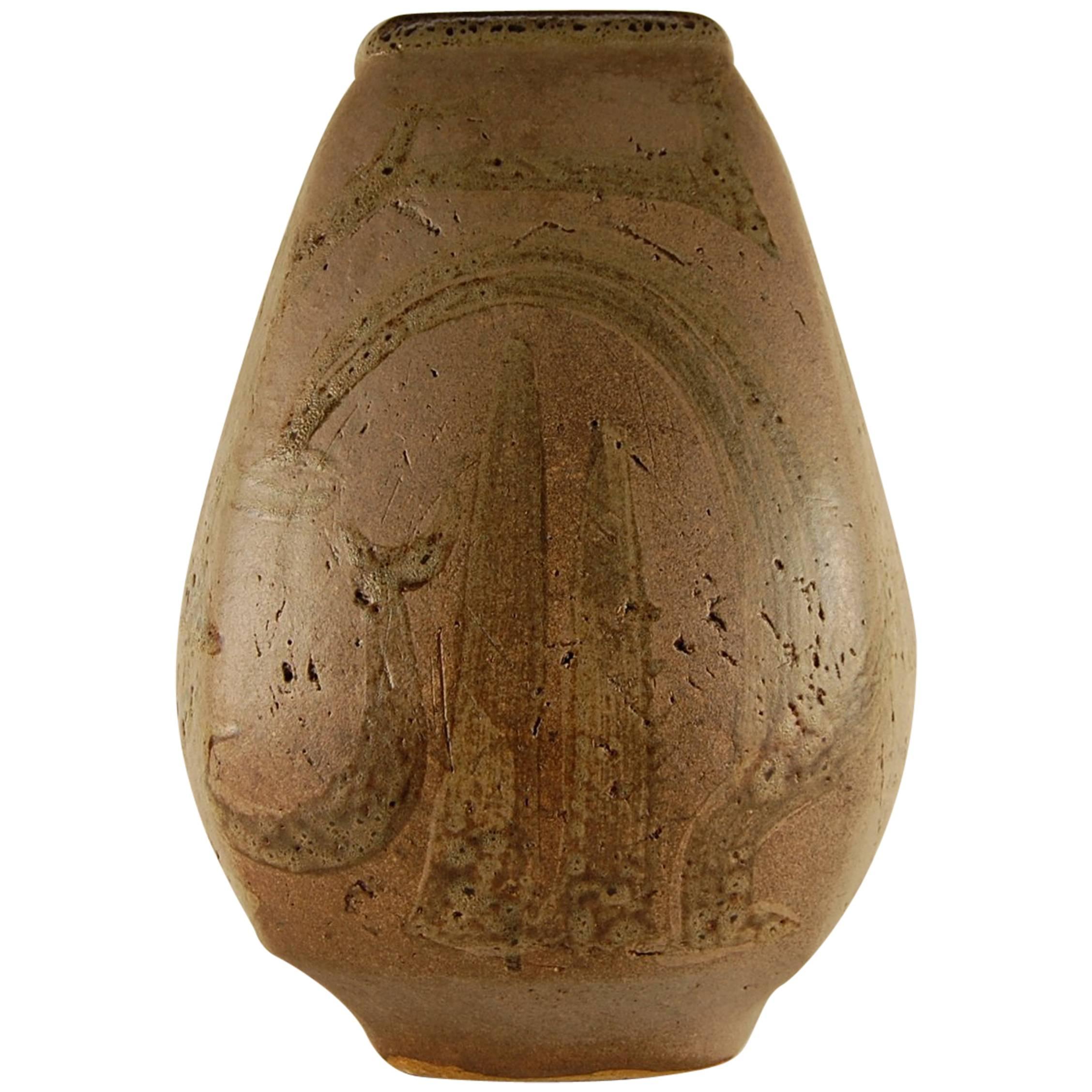Large Art Pottery Vase from the Detroit Institute of Art For Sale