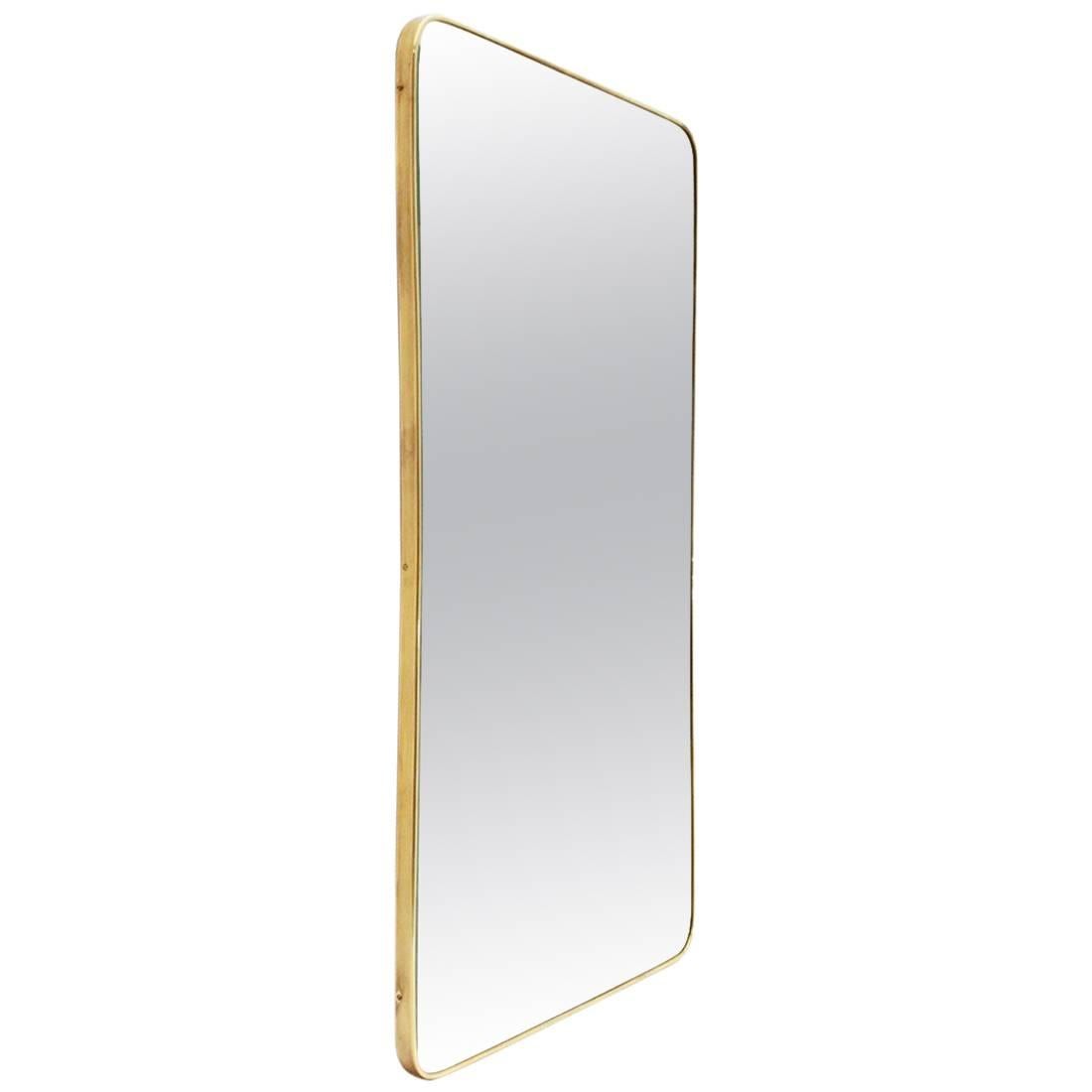 Italian Brass Frame Mirror