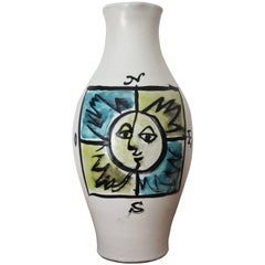 Georges Jouve Mid Century Ceramic Pitcher Vase, France 1950s