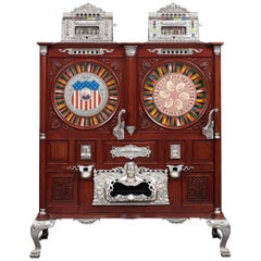 Vintage Mills Double Upright Slot Machine 