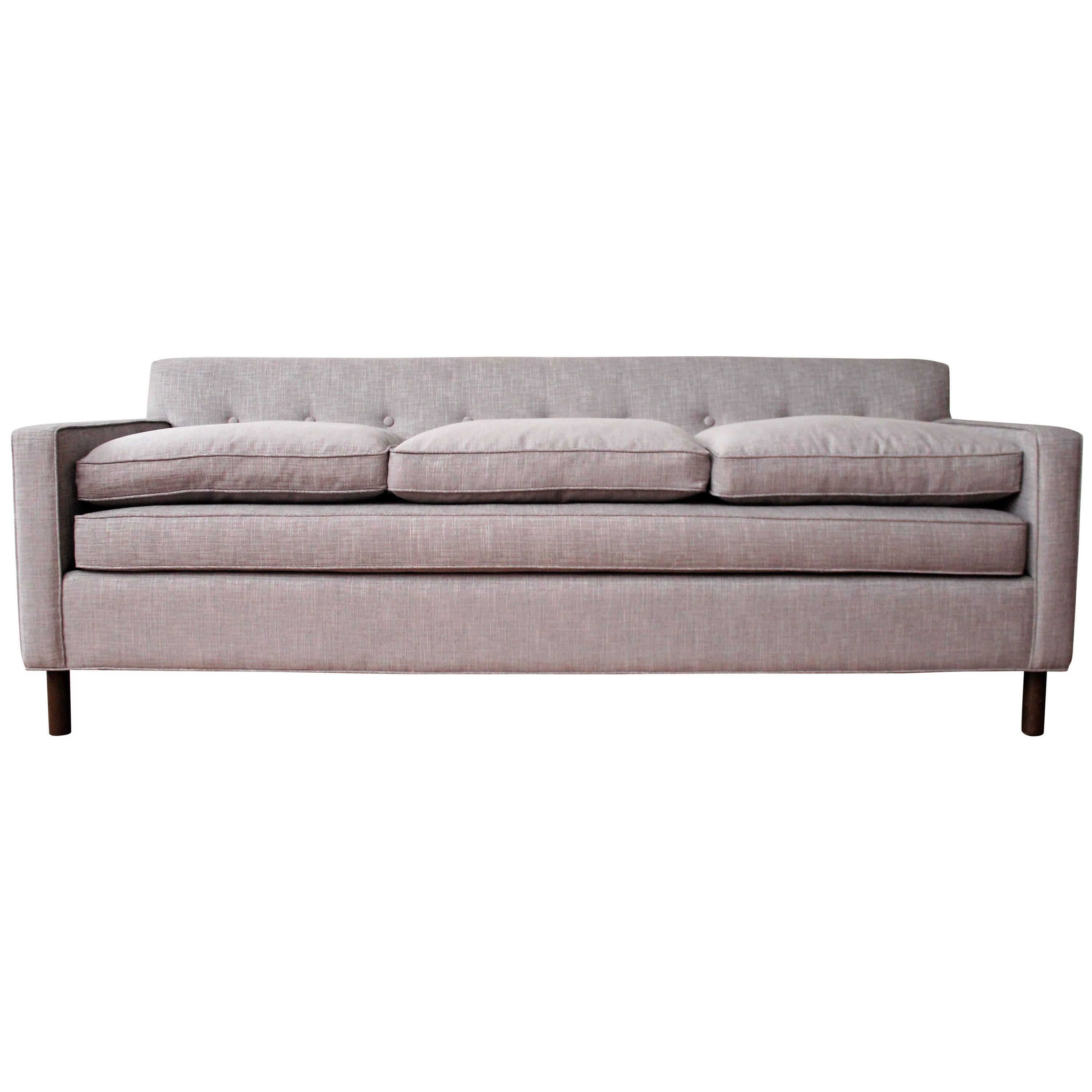 Baker style sofa.  Newly upholstered in 