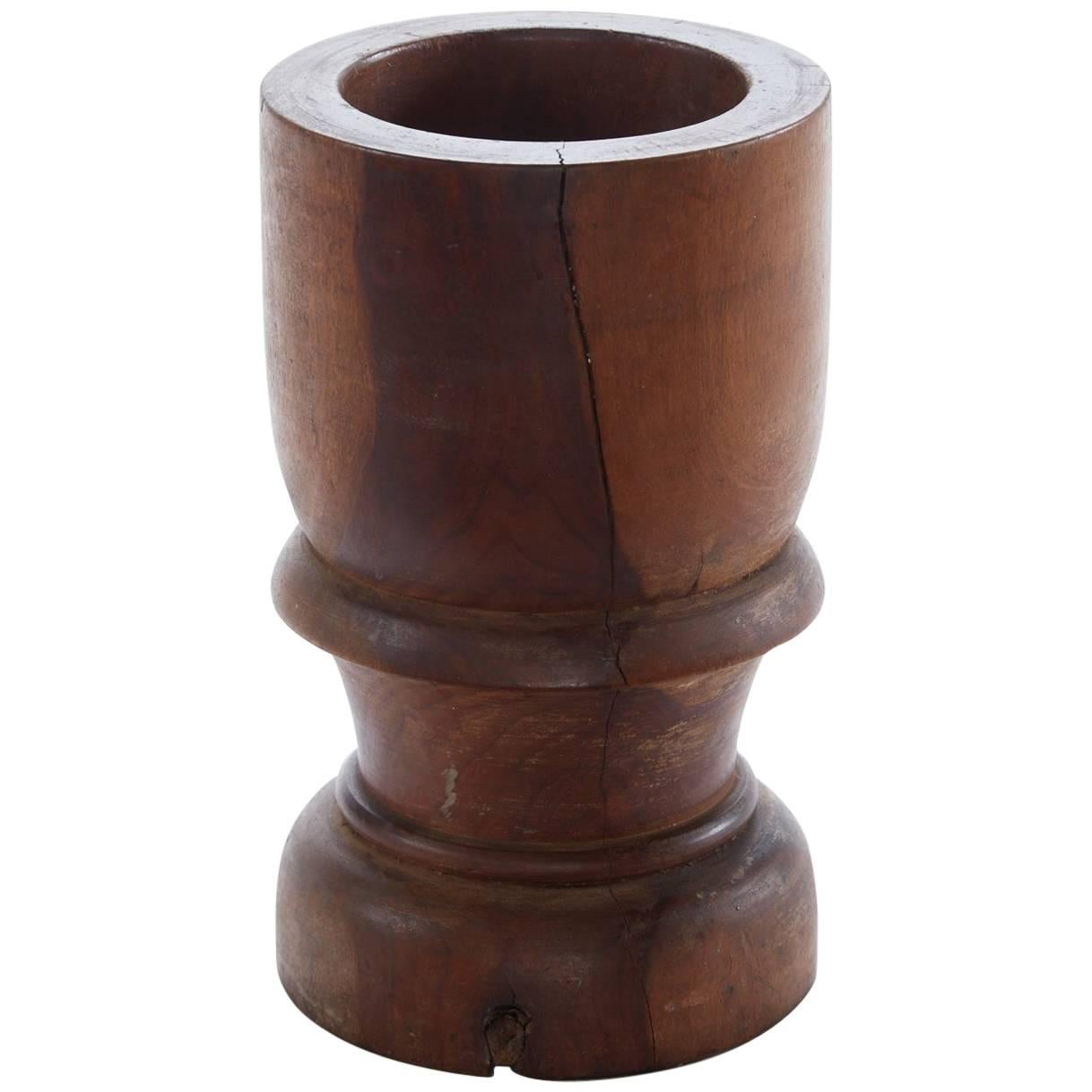 Early 20th Century Wooden Mortar from Argentina  For Sale