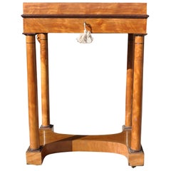 Antique 19th Century Empire "Biedermeier" Maple Wood Table
